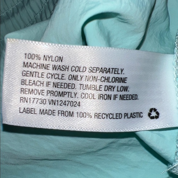 Seafoam Green Drawstring Shorts, Size XS - Picture 8 of 8